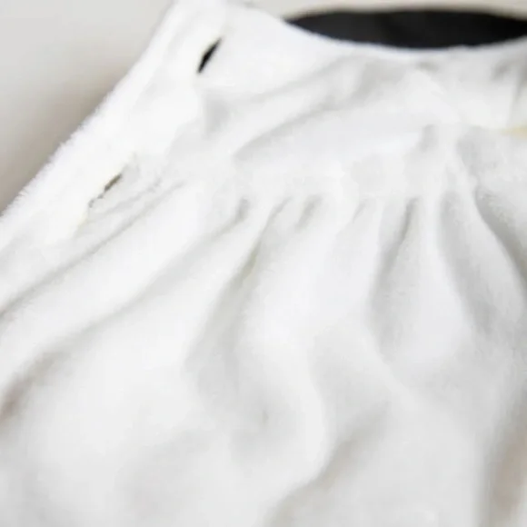 Cat coat jacket floral puff Daisy white cream puff sleeve clothing - Picture 4 of 6